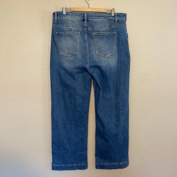 Risen Jeans Womens Size 3XL Medium Wash Straight Leg High Rise Stretch - Picture 7 of 9